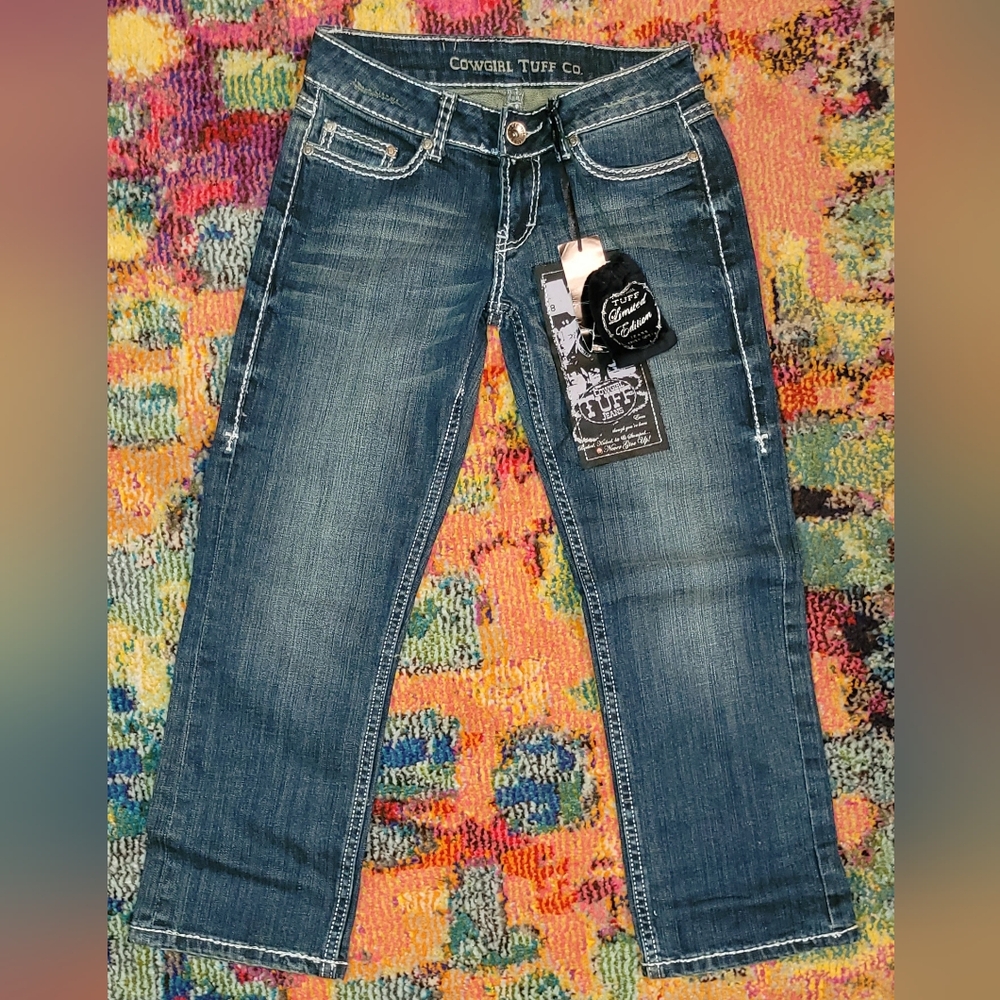 Cowgirl Tuff Women's Blue Jean Capri